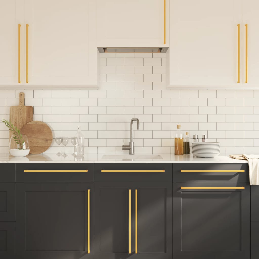 Λαβές Ντουλαπιών 10 τεμ. Χρυσές 480 χιλ. από Ανοξείδωτο Ατσάλι