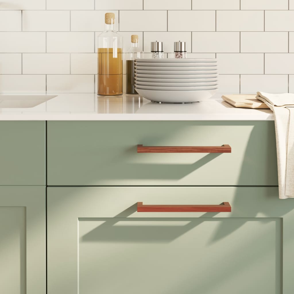 Λαβές Ντουλαπιών 10 τεμ. Μπρονζέ 192 χιλ. από Ανοξείδωτο Ατσάλι - Pakobazaar