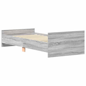 Πλαίσιο Κρεβατιού Γκρι Sonoma 90x200 εκ. Επεξεργασμένο Ξύλο