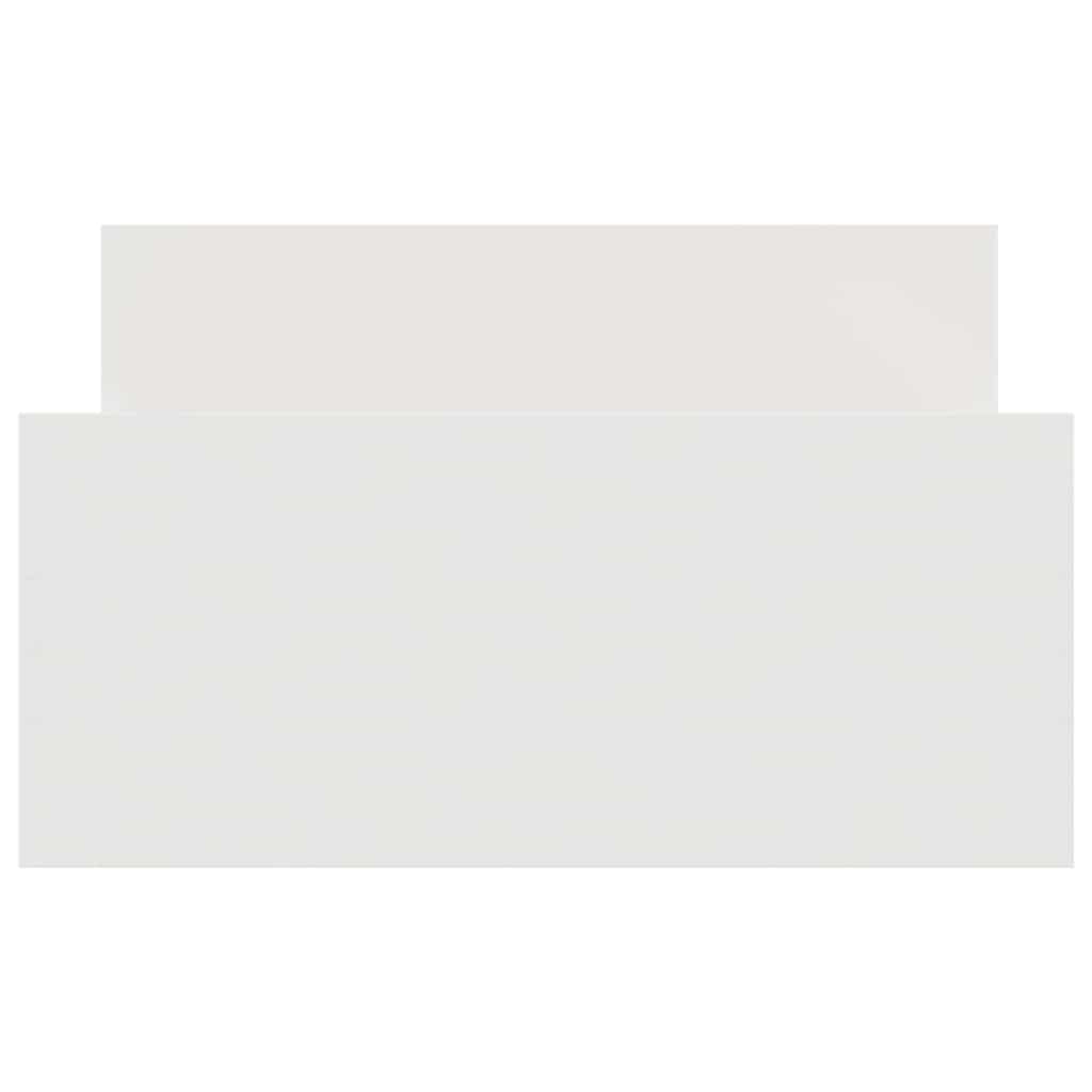 Πλαίσιο Κρεβατιού Λευκό 90 x 190 εκ. από Επεξεργασμένο Ξύλο