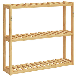 Ράφι Μπάνιου 3 Επιπέδων Επιτοίχιο 60x15x54 εκ. από Μπαμπού