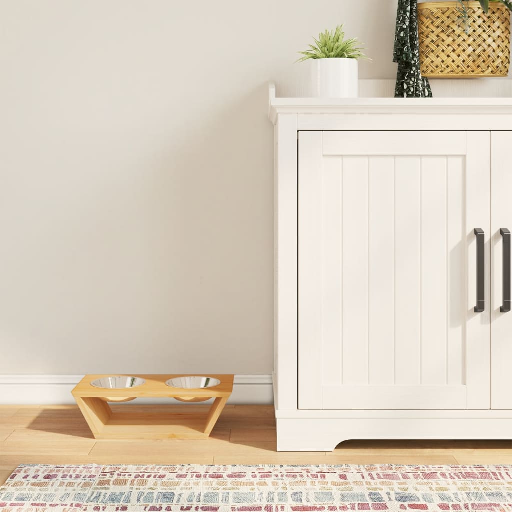 Μπολ Σκύλων Υπερυψωμένα 35,5 x 18 x 10,5 εκ. από Μπαμπού - Pakobazaar