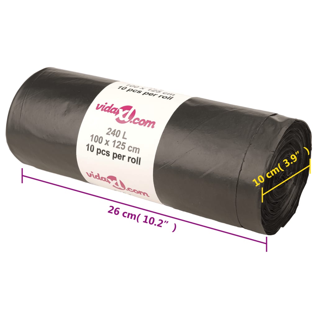 Σακούλες απορριμμάτων 150 τεμ. Μαύρες 240 Λ. - PAKOBAZAAR