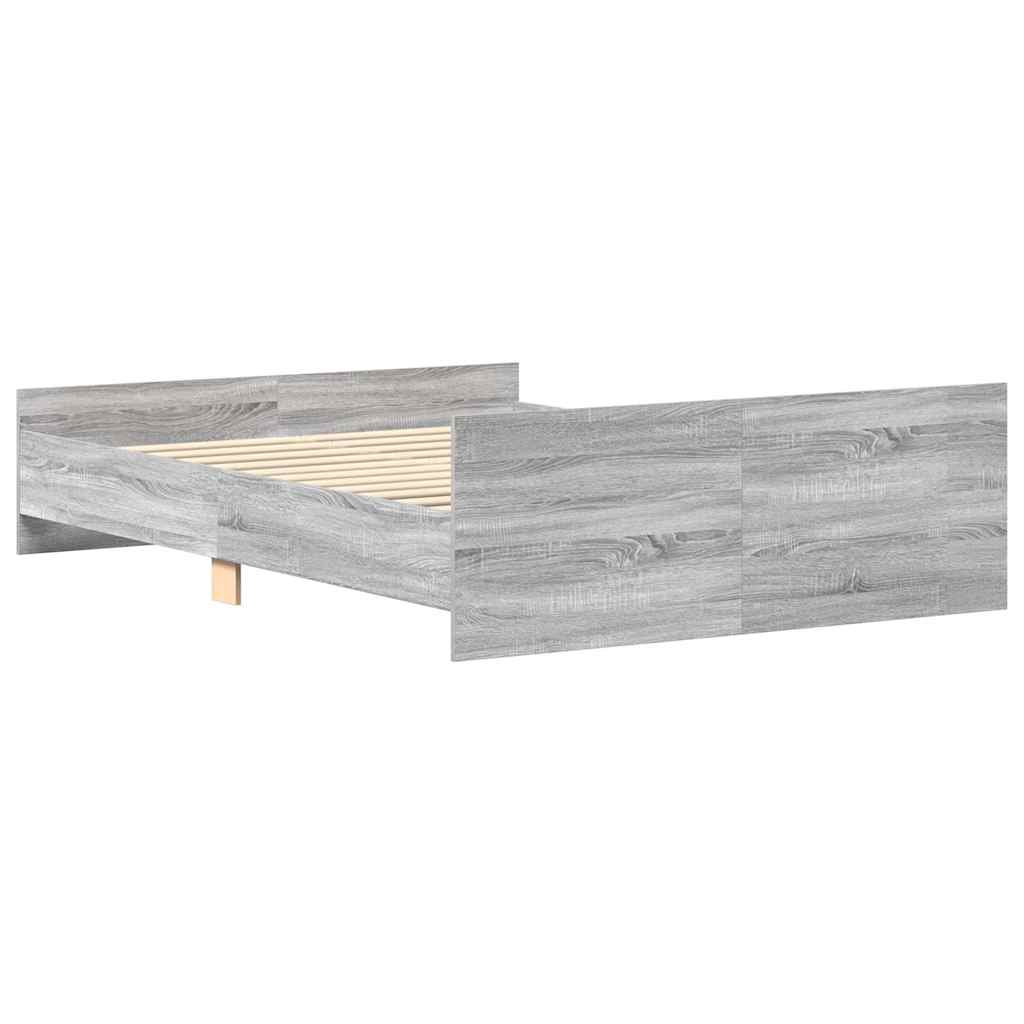 Πλαίσιο Κρεβατιού με Κεφαλάρι/Ποδαρικό Γκρι Sonoma 150x200 εκ.