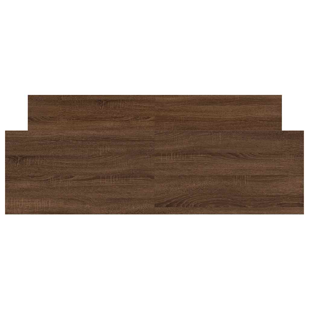 Πλαίσιο Κρεβατιού με Κεφαλάρι/Ποδαρικό Καφέ Δρυς 120x190 εκ.