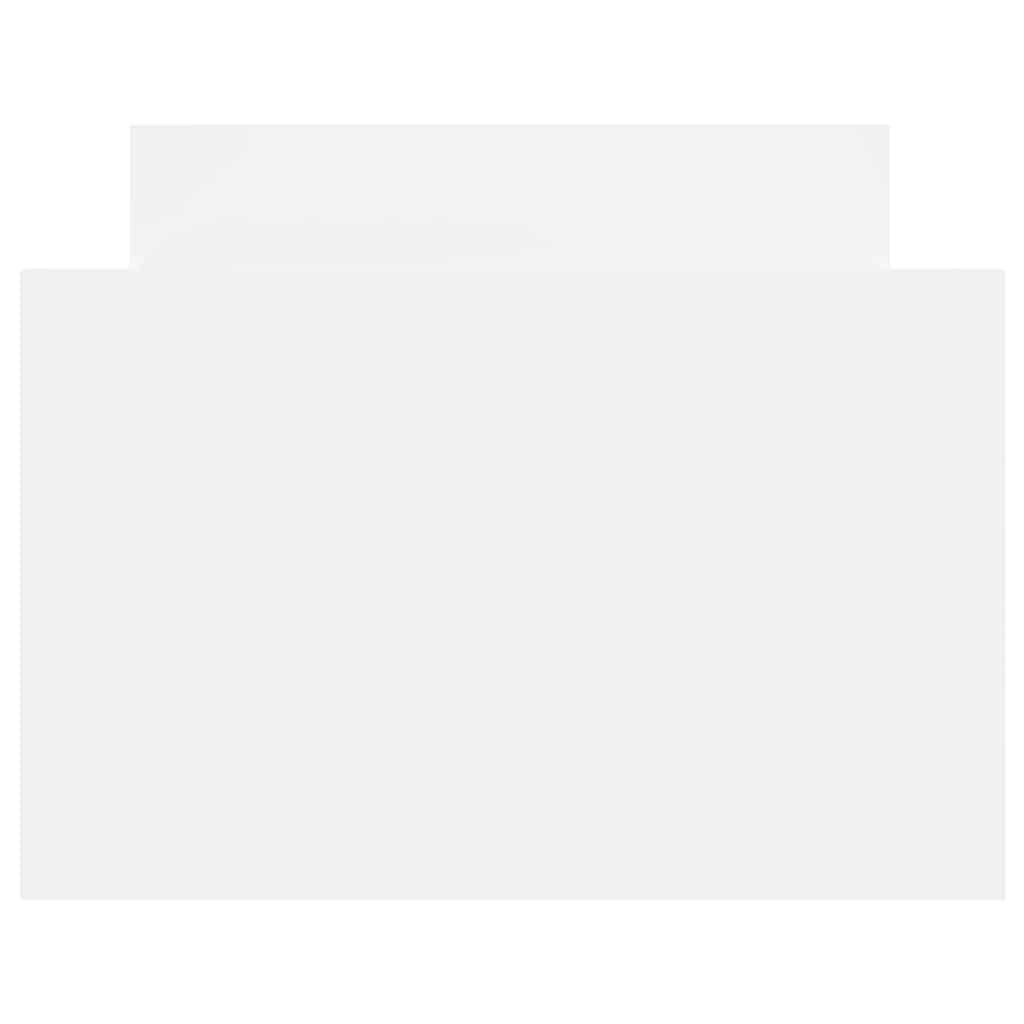 Πλαίσιο Κρεβατιού με Κεφαλάρι και Ποδαρικό Λευκό 90 x 190 εκ.