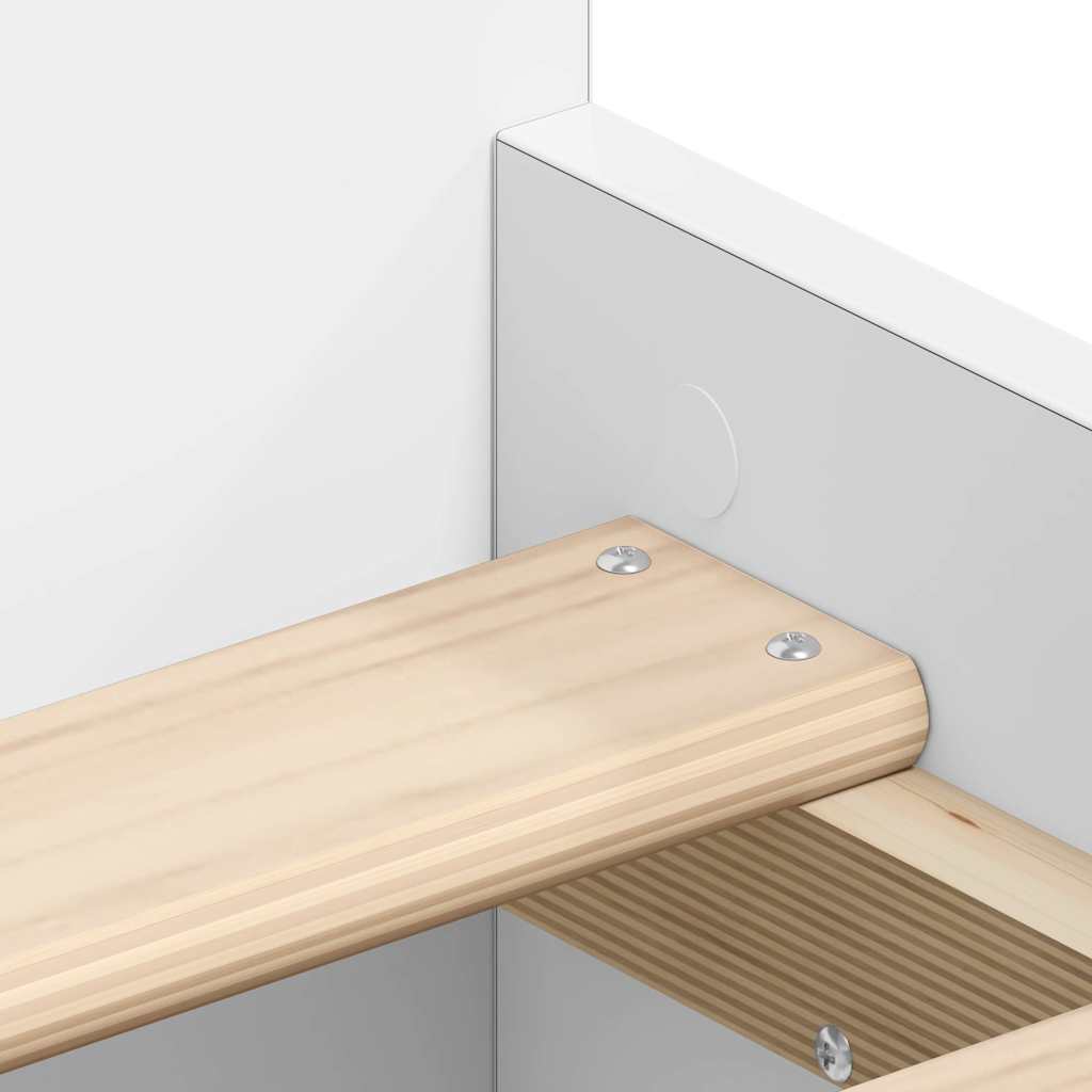 Πλαίσιο Κρεβατιού με Κεφαλάρι και Ποδαρικό Λευκό 90 x 190 εκ.