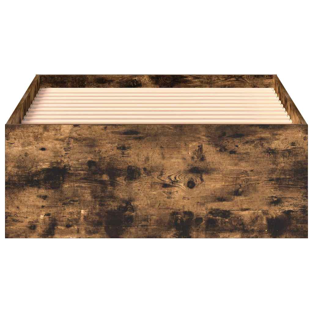 Πλαίσιο Κρεβατιού Καπνιστή Δρυς 90x200 εκ.