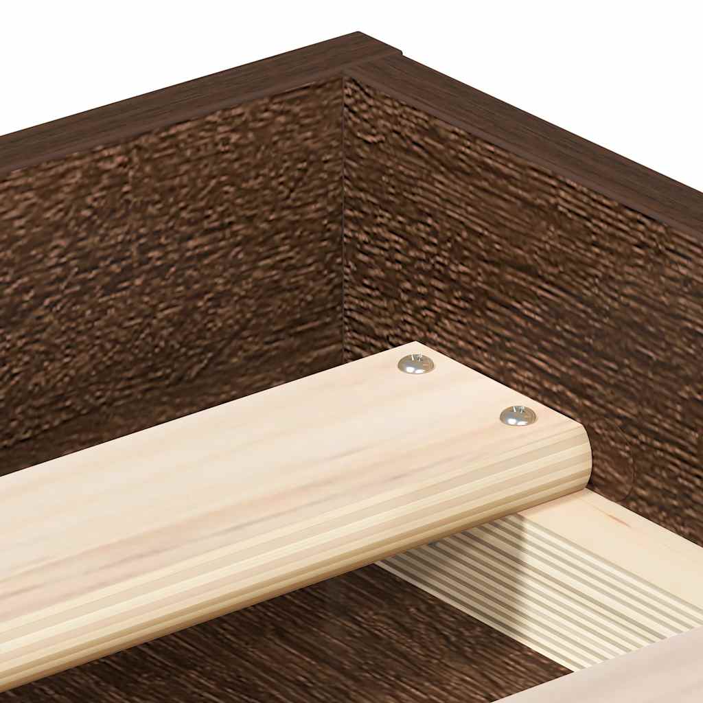 Πλαίσιο Κρεβατιού Καφέ Δρυς 90x200 εκ.