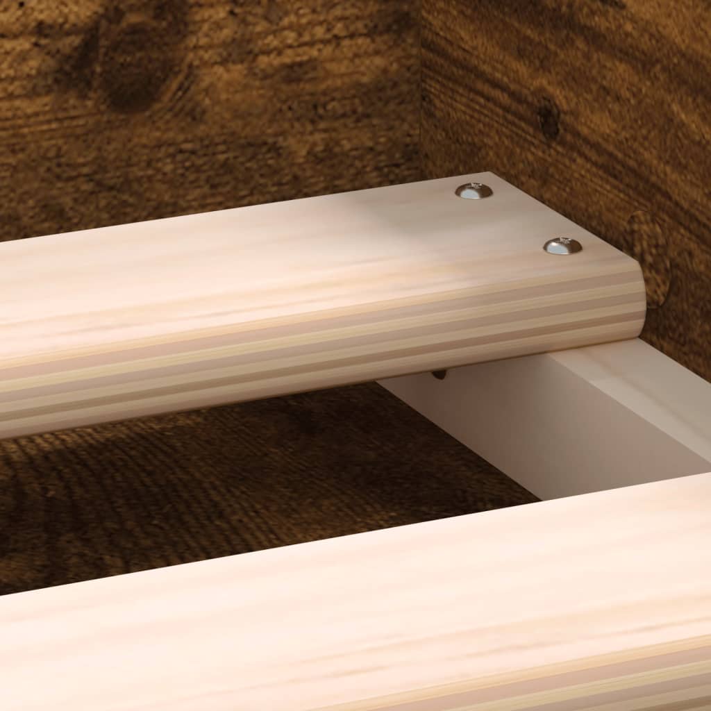 Πλαίσιο Κρεβατιού Καπνιστή Δρυς 100x200 εκ.