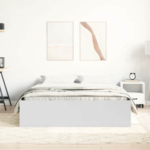 Πλαίσιο Κρεβατιού Λευκό 150 x 200 εκ. King Size