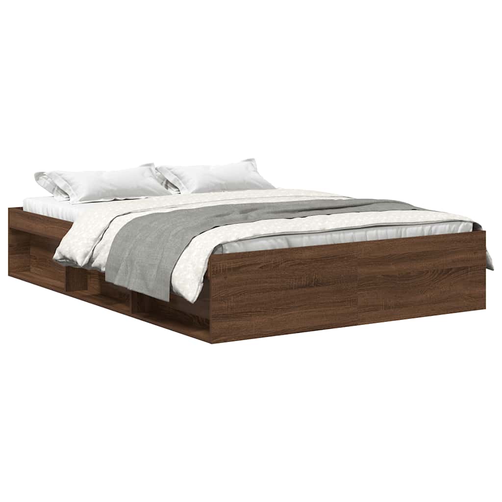 Πλαίσιο Κρεβατιού Καφέ Δρυς 150 x 200 εκ. King Size