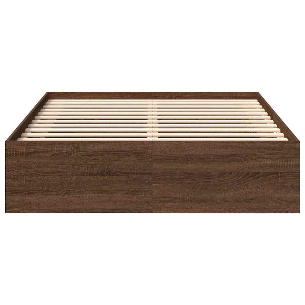 Πλαίσιο Κρεβατιού Καφέ Δρυς 150 x 200 εκ. King Size
