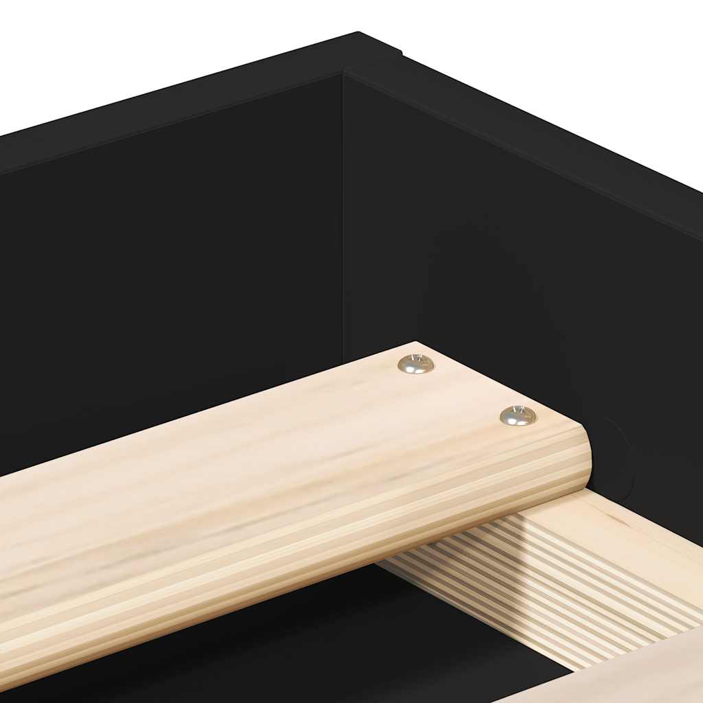 Πλαίσιο Κρεβατιού Μαύρο 160 x 200 εκ. - Pakobazaar