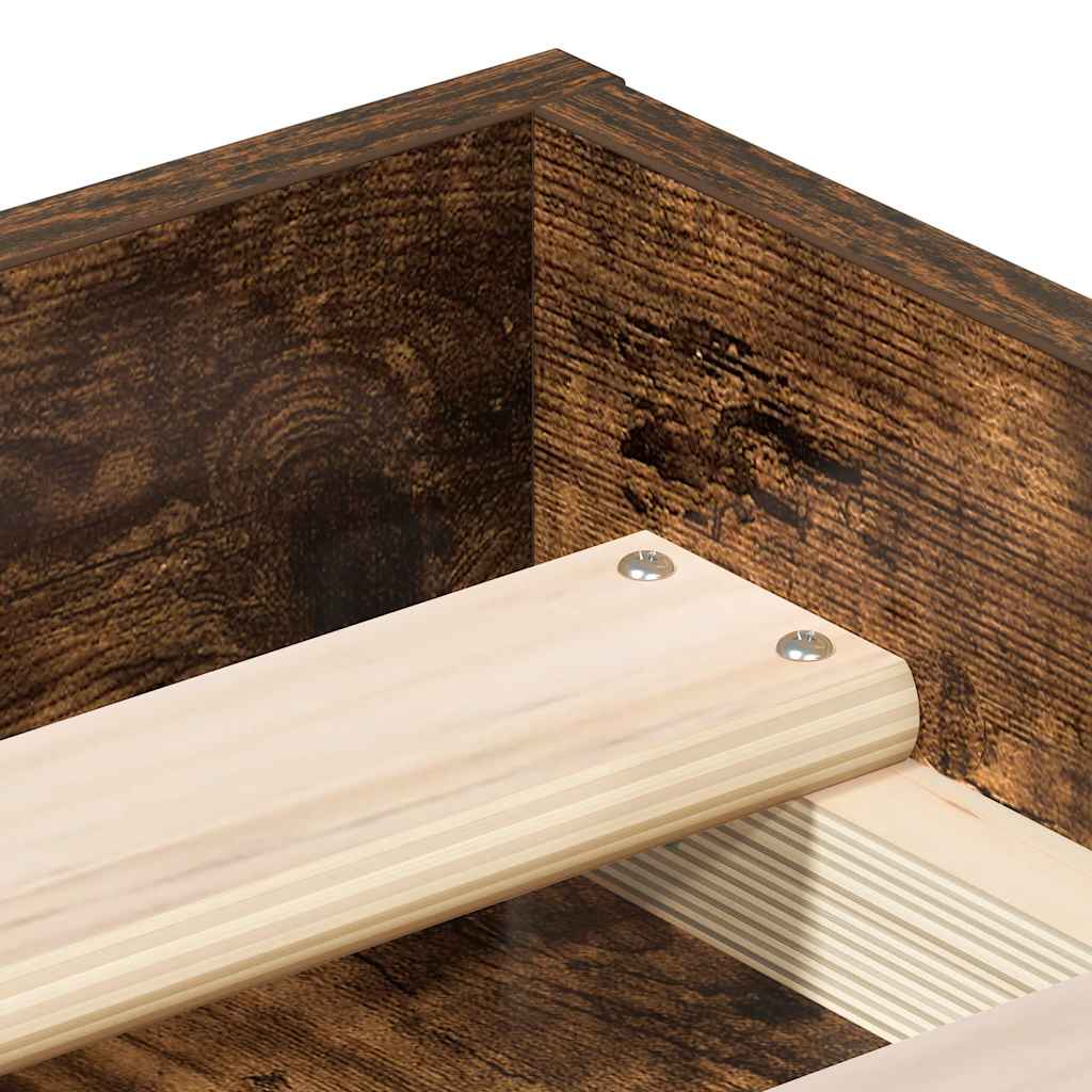 Πλαίσιο Κρεβατιού Καπνιστή Δρυς 160 x 200 εκ.