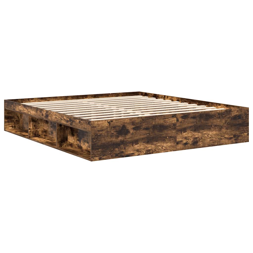 Πλαίσιο Κρεβατιού Καπνιστή Δρυς 180 x 200 εκ. Super King