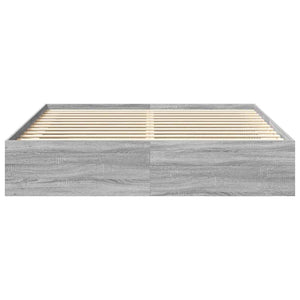 Πλαίσιο Κρεβατιού Γκρι Sonoma 180 x 200 εκ. Super King