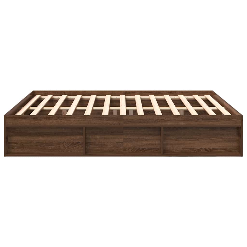 Πλαίσιο Κρεβατιού Καφέ Δρυς 180 x 200 εκ. Super King