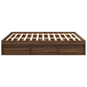 Πλαίσιο Κρεβατιού Καφέ Δρυς 180 x 200 εκ. Super King