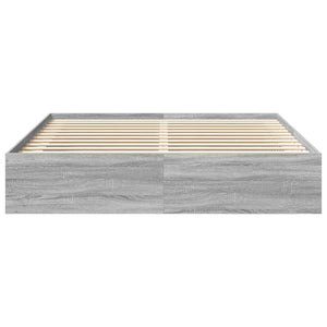 Πλαίσιο Κρεβατιού Γκρι Sonoma 200x200 εκ.