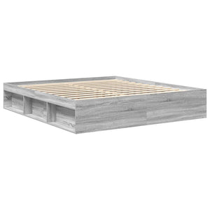 Πλαίσιο Κρεβατιού Γκρι Sonoma 200x200 εκ.