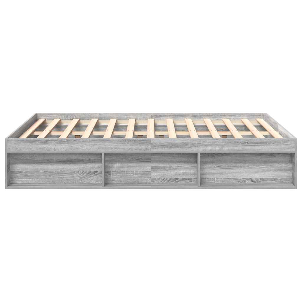 Πλαίσιο Κρεβατιού Γκρι Sonoma 120x190 εκ. Small Double