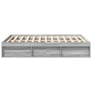 Πλαίσιο Κρεβατιού Γκρι Sonoma 120x190 εκ. Small Double