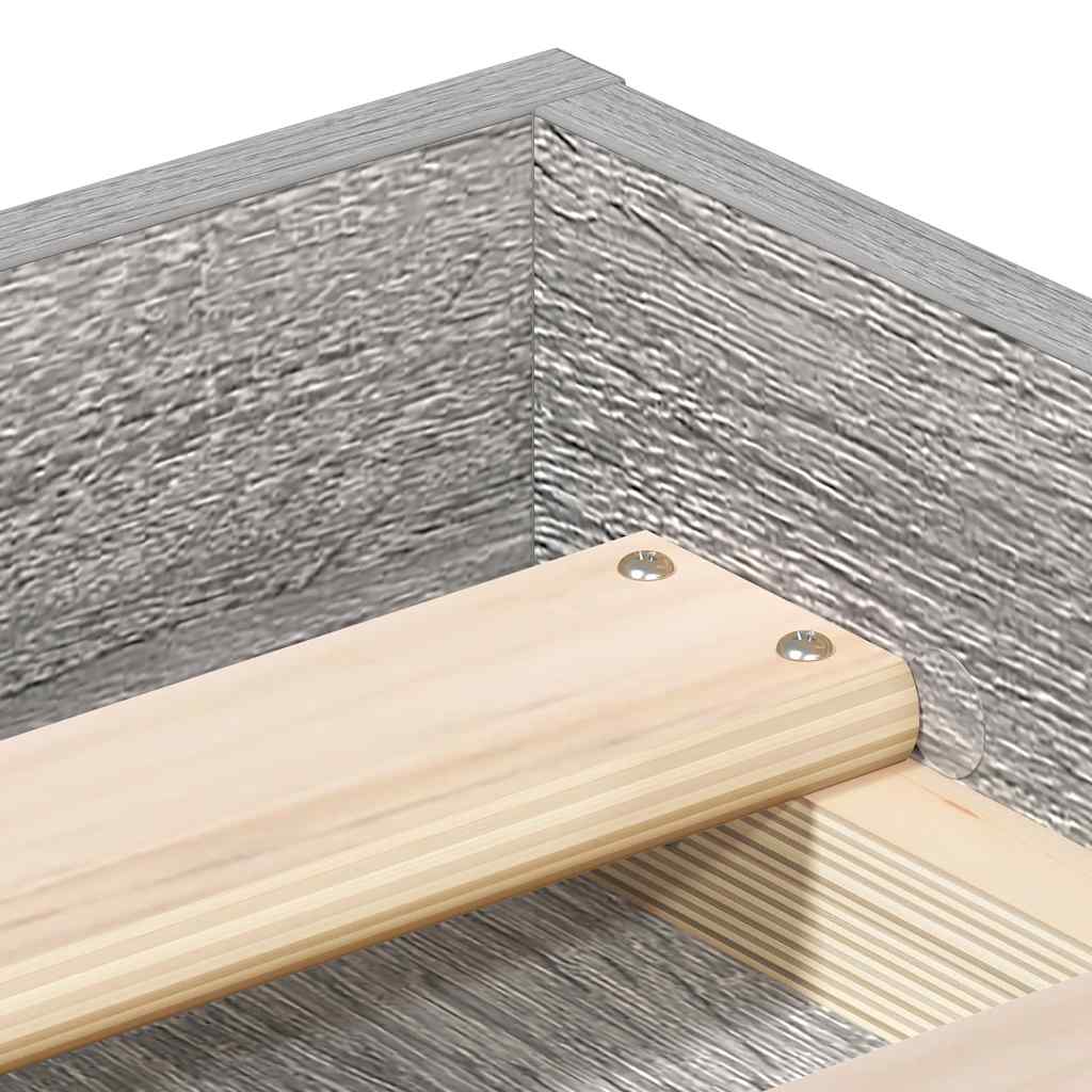 Πλαίσιο Κρεβατιού Γκρι Sonoma 140x190 εκ.