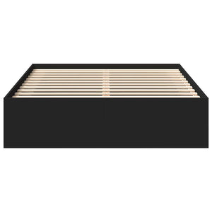 Πλαίσιο Κρεβατιού Μαύρο 135x190 εκ. Double