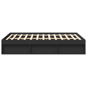 Πλαίσιο Κρεβατιού Μαύρο 135x190 εκ. Double