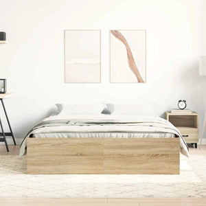 Πλαίσιο Κρεβατιού Sonoma Δρυς 135x190 εκ. Double