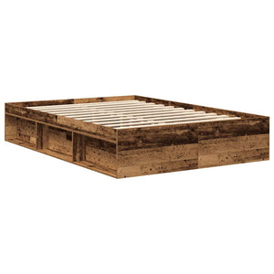Πλαίσιο Κρεβατιού Καπνιστή Δρυς 135x190 εκ. Double