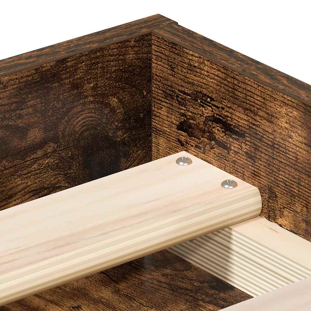 Πλαίσιο Κρεβατιού Καπνιστή Δρυς 135x190 εκ. Double