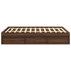 Πλαίσιο Κρεβατιού Καφέ Δρυς 135x190 εκ. Double - Pakobazaar