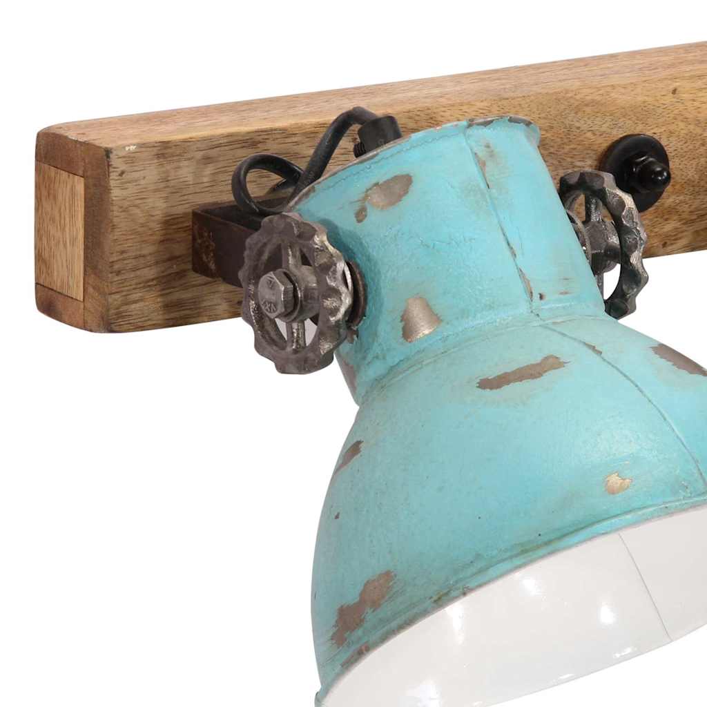 Φωτιστικό Τοίχου 25 W Αντικέ Μπλε 90x25 εκ. Ε27 - Pakobazaar