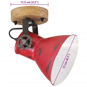 Φωτιστικό Τοίχου 25 W Αντικέ Κόκκινο 11,5x11,5x25 εκ. Ε27