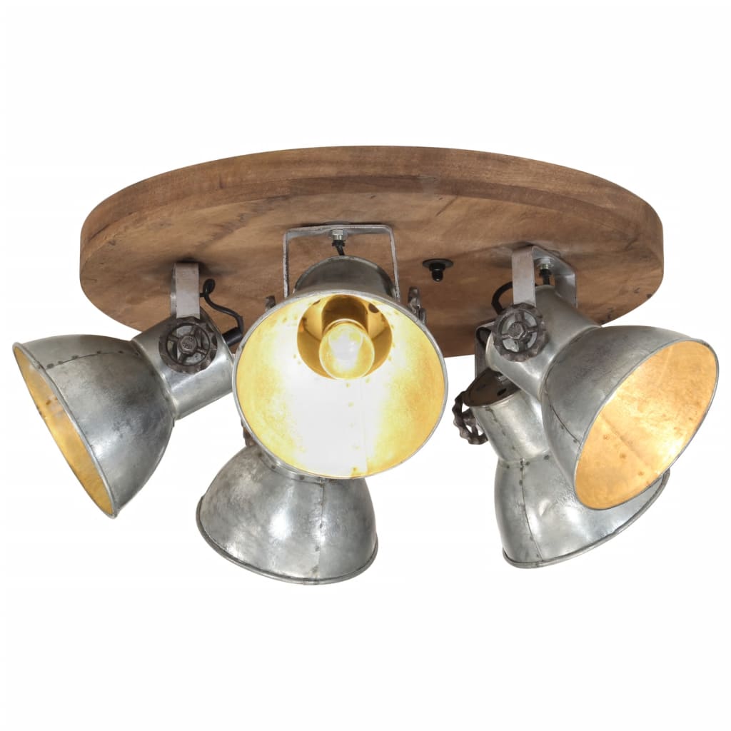 Φωτιστικό Οροφής 25 W Vintage Ασημί 50x50x25 εκ. Ε27 - Pakobazaar