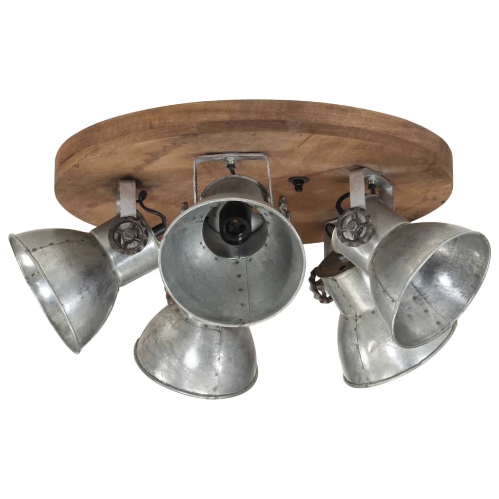 Φωτιστικό Οροφής 25 W Vintage Ασημί 50x50x25 εκ. Ε27 - Pakobazaar