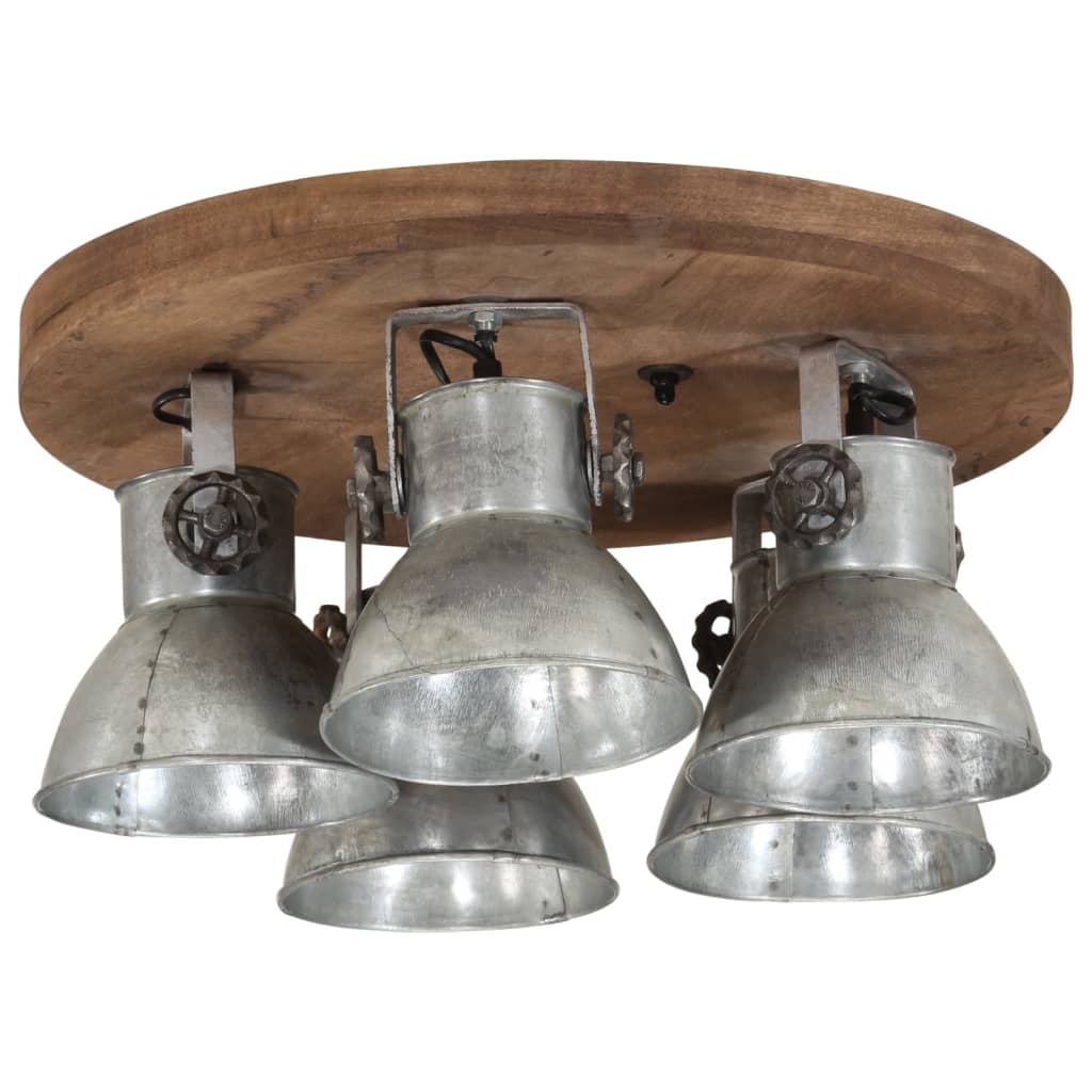 Φωτιστικό Οροφής 25 W Vintage Ασημί 50x50x25 εκ. Ε27 - Pakobazaar