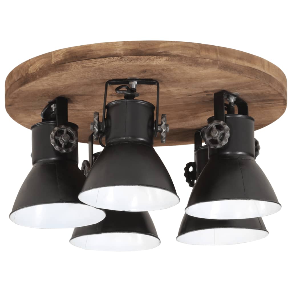 Φωτιστικό Οροφής 25 W Αντικέ Μαύρο 50x50x25 εκ. Ε27 - Pakobazaar