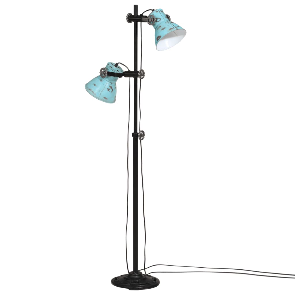 Φωτιστικό Δαπέδου 25 W Αντικέ Μπλε 25 x 25 x 90/140 εκ. Ε27 - Pakobazaar