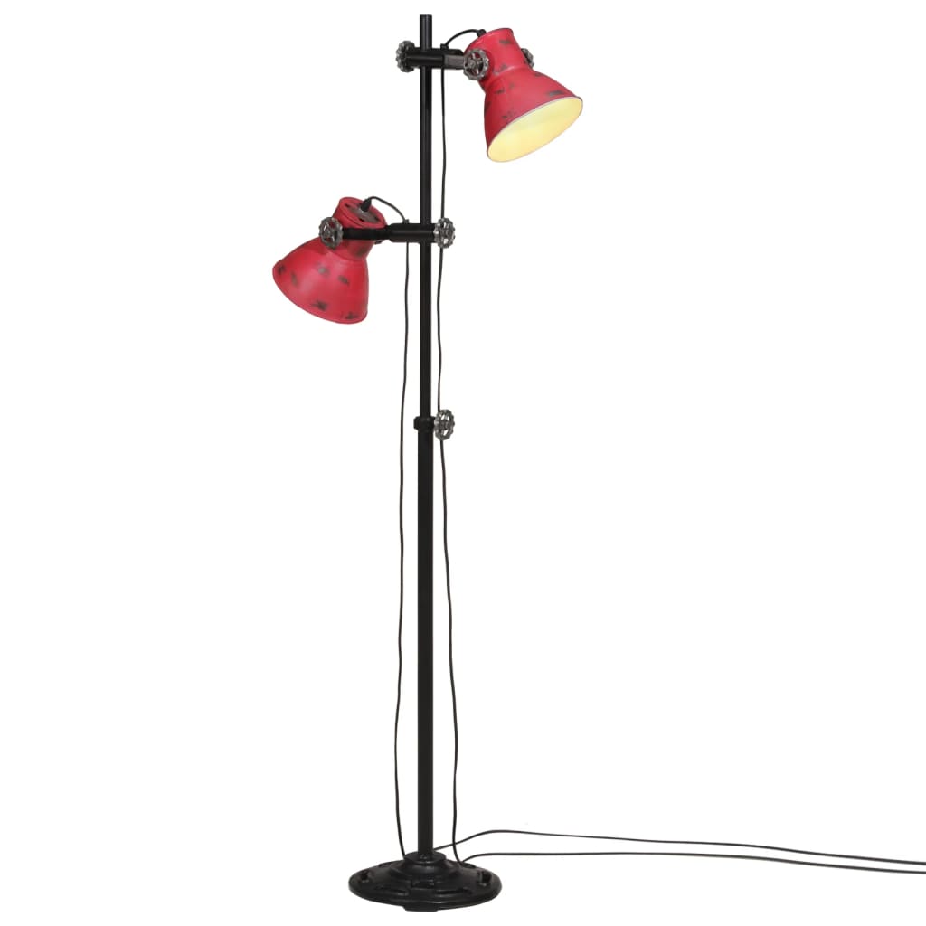 Φωτιστικό Δαπέδου 25 W Αντικέ Κόκκινο 25 x 25 x 90/140 εκ. Ε27 - Pakobazaar