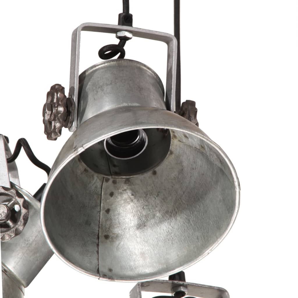 Φωτιστικό Κρεμαστό 25 W Vintage Ασημί 30x30x100 εκ. Ε27 - Pakobazaar