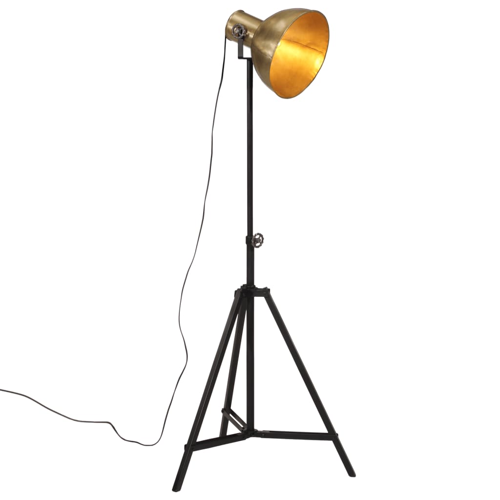 Φωτιστικό Δαπέδου 25 W Αντικέ Ορείχαλκος 61x61x90/150 εκ. Ε27
