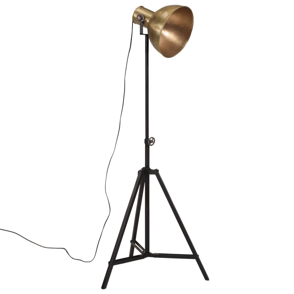 Φωτιστικό Δαπέδου 25 W Αντικέ Ορείχαλκος 61x61x90/150 εκ. Ε27