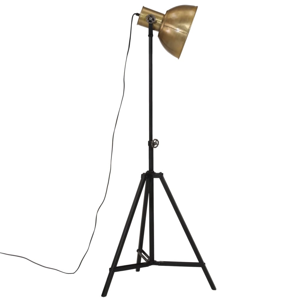 Φωτιστικό Δαπέδου 25 W Αντικέ Ορείχαλκος 61x61x90/150 εκ. Ε27