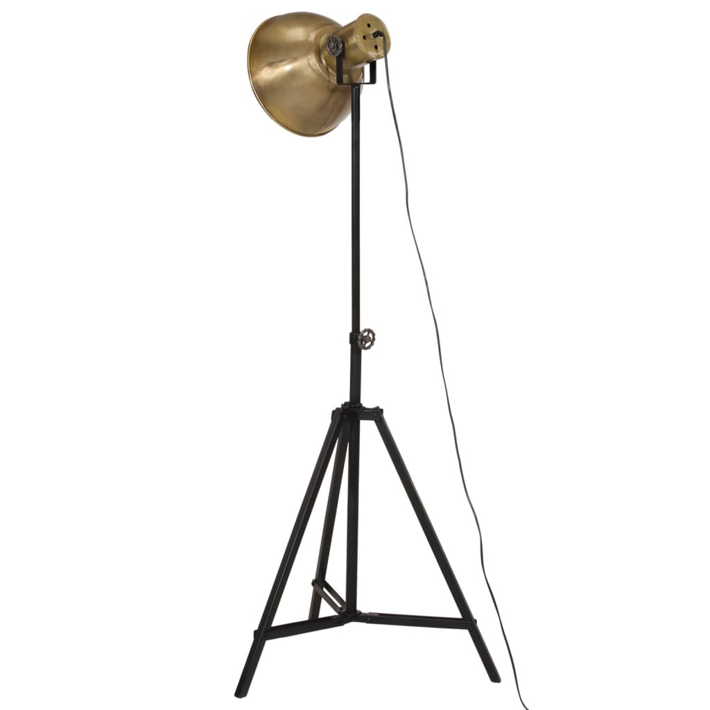 Φωτιστικό Δαπέδου 25 W Αντικέ Ορείχαλκος 61x61x90/150 εκ. Ε27
