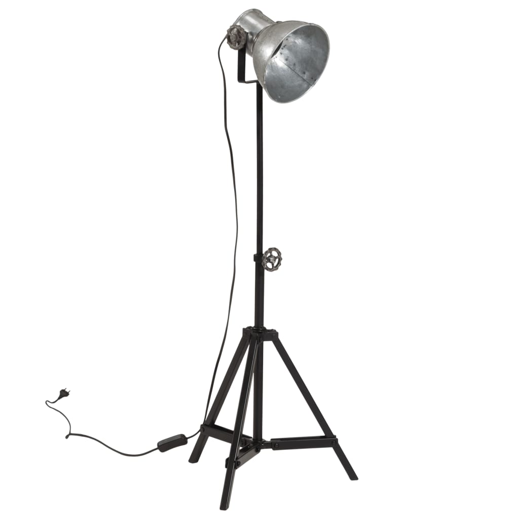 Φωτιστικό Δαπέδου 25 W Vintage Ασημί 15x15x55 εκ. Ε27 - Pakobazaar