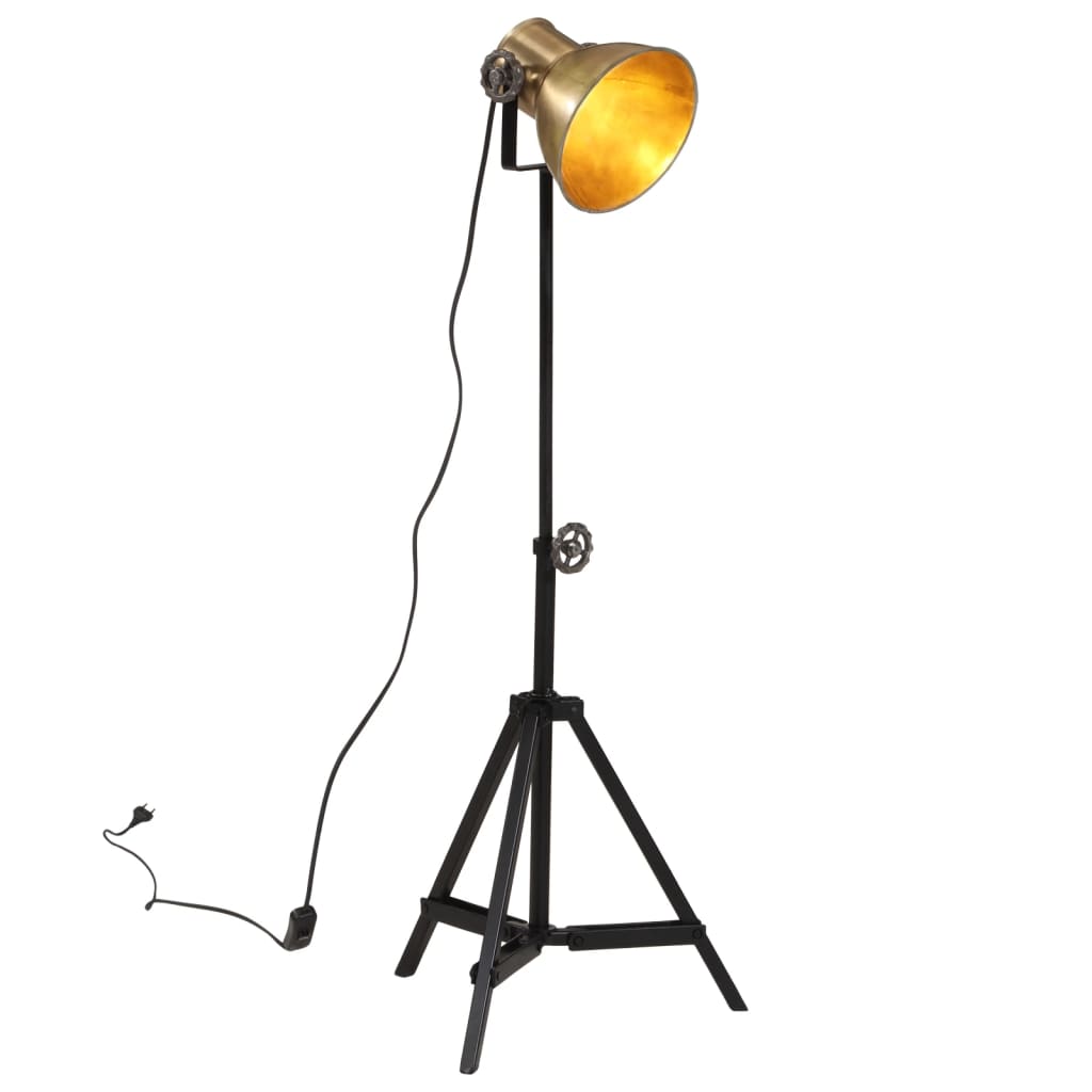 Φωτιστικό Δαπέδου 25 W Αντικέ Ορείχαλκος 35x35x65/95 εκ. Ε27 - Pakobazaar
