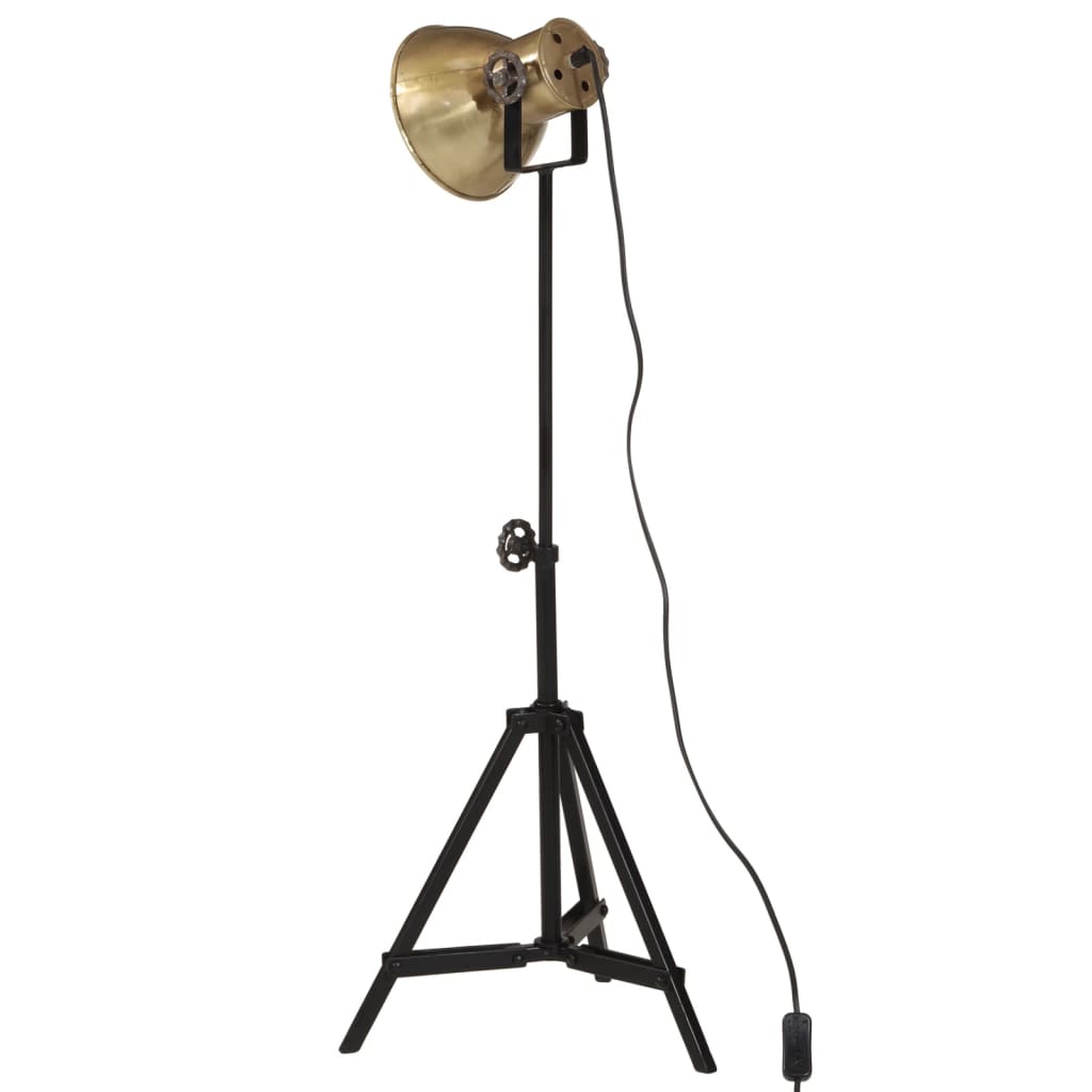 Φωτιστικό Δαπέδου 25 W Αντικέ Ορείχαλκος 35x35x65/95 εκ. Ε27 - Pakobazaar